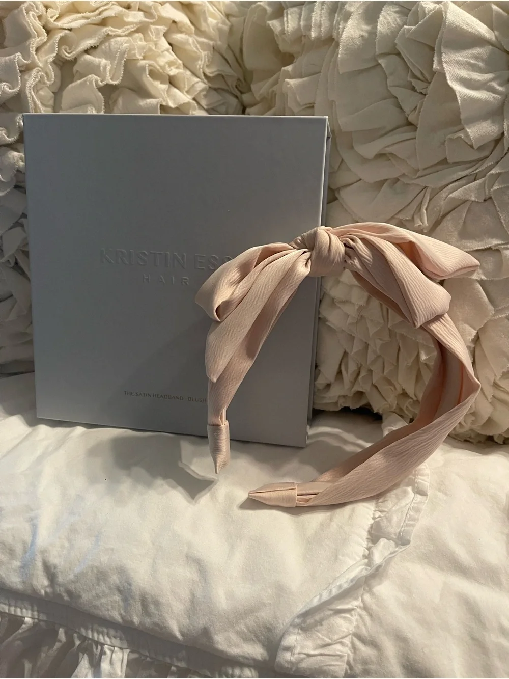 Kristin Ess Satin Knot Headband - Blush Pink New In Unopened Original Packaging